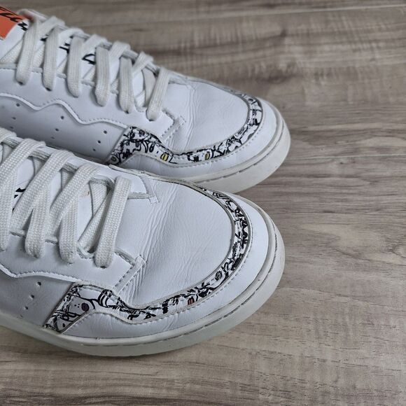 Adidas x Fiorucci Supercourt Semi Coral  ART EH1019 Sneakers Womens Size 9 shoes - Picture 9 of 10